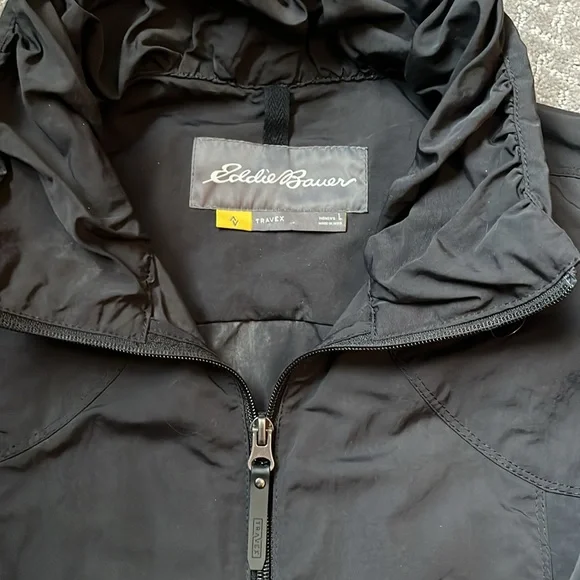 Eddie Bauer Travex Black Jacket Women’s Sz Large - Picture 3 of 10